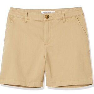 Amazon Essentials Women's Beige Shorts